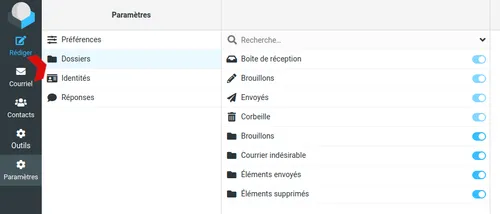 Vérifier les dossiers auxquels s'abonner