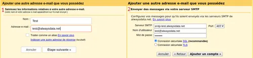 Gmail : créer un compte SMTP