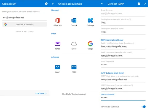 Outlook on mobile